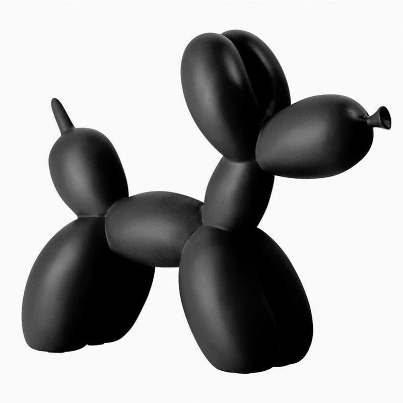 Figurine Black Matte Balloon Dog Figurine TipuHome