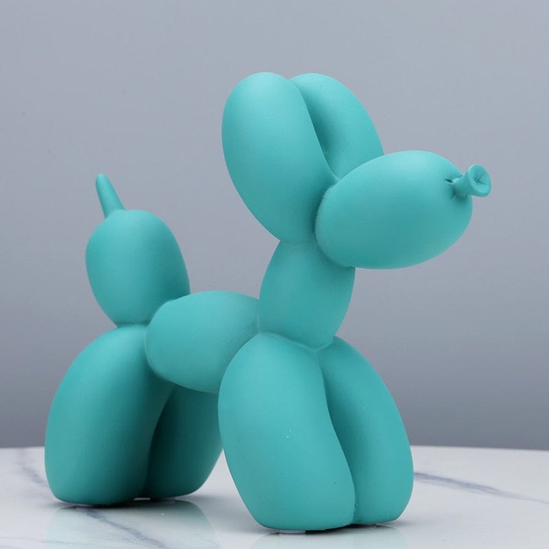 Figurine Teal Matte Balloon Dog Figurine TipuHome