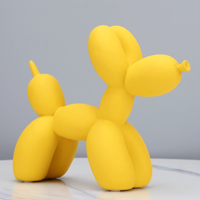 Figurine Yellow Matte Balloon Dog Figurine TipuHome