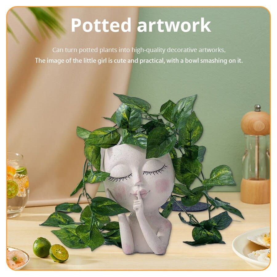 Planter Face Flower Planter Pot | Head Planter TipuHome