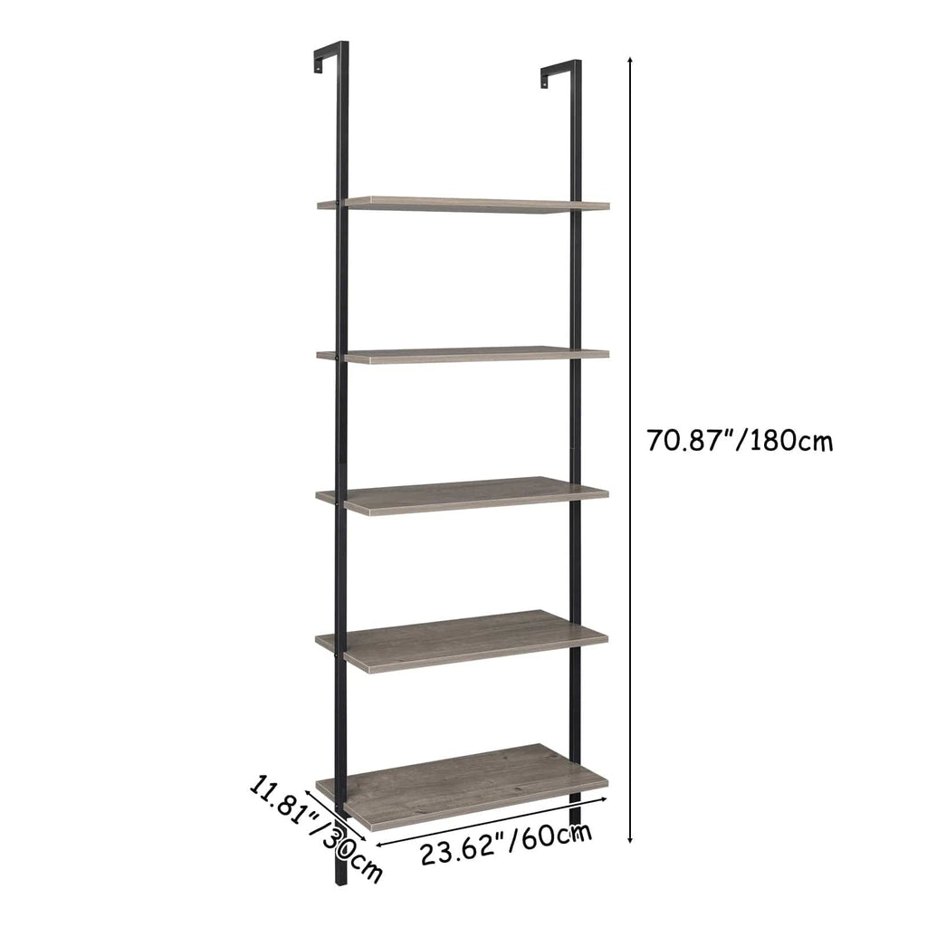 Shelf Modern Industrial Wall Unit | Industrial Mounted Shelves TipuHome