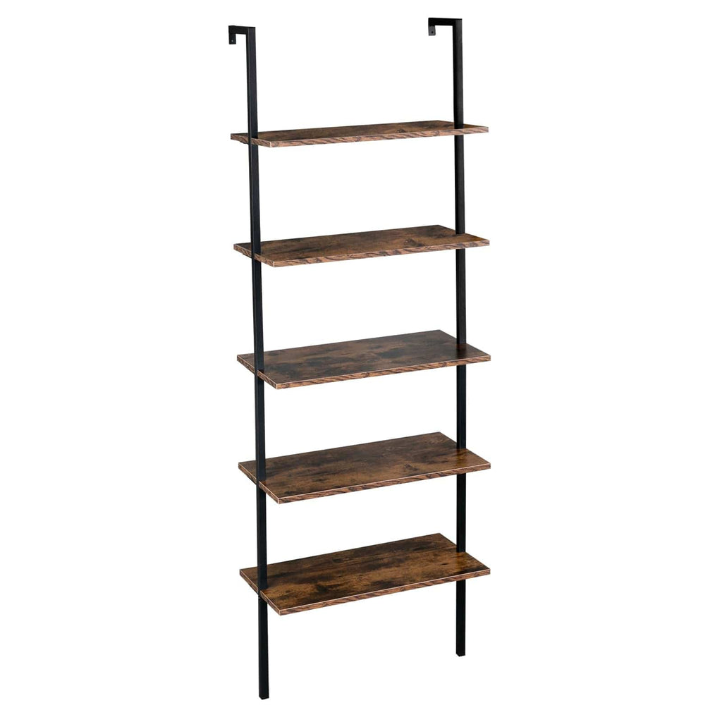 Shelf Rustic Brown Modern Industrial Wall Unit | Industrial Mounted Shelves TipuHome