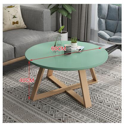 Table Aqua Small Solid Wood Round Coffee Table | Round Side Table TipuHome