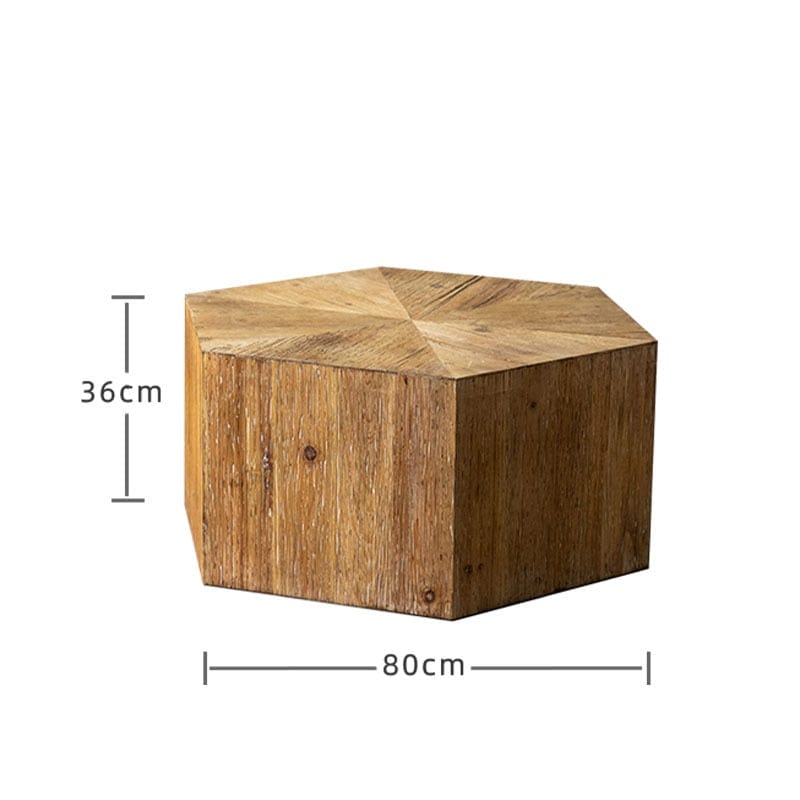 Table Retro Coffee Table | Polygon Natural Wood Coffee Table TipuHome