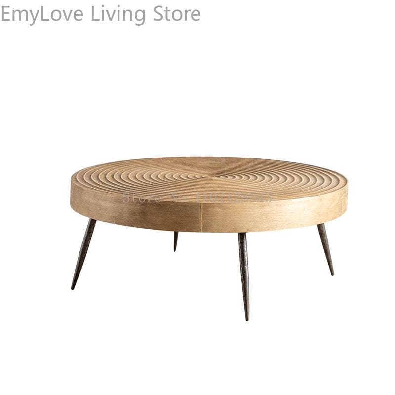 Table Round Natural Wood Coffee Table | Round Wood Side Table TipuHome