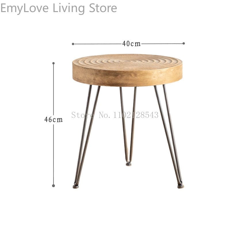 Table Side Table Round Natural Wood Coffee Table | Round Wood Side Table TipuHome