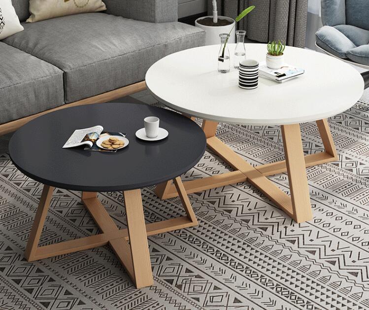 Table Solid Wood Round Coffee Table | Round Side Table TipuHome