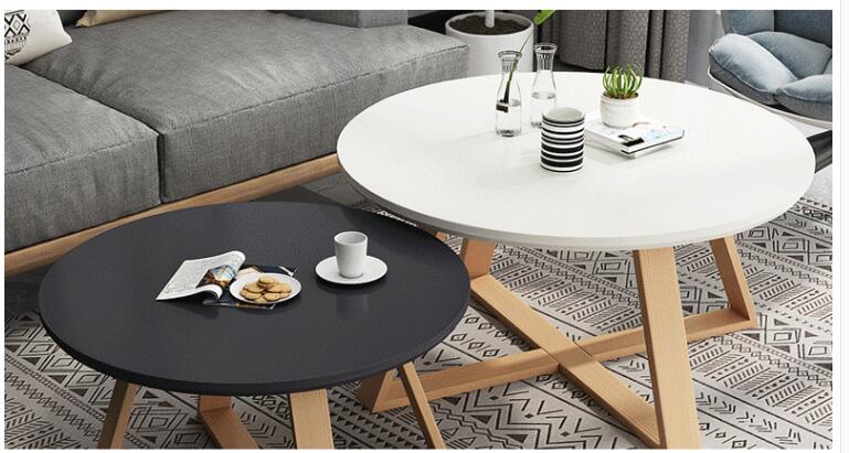 Table Solid Wood Round Coffee Table | Round Side Table TipuHome