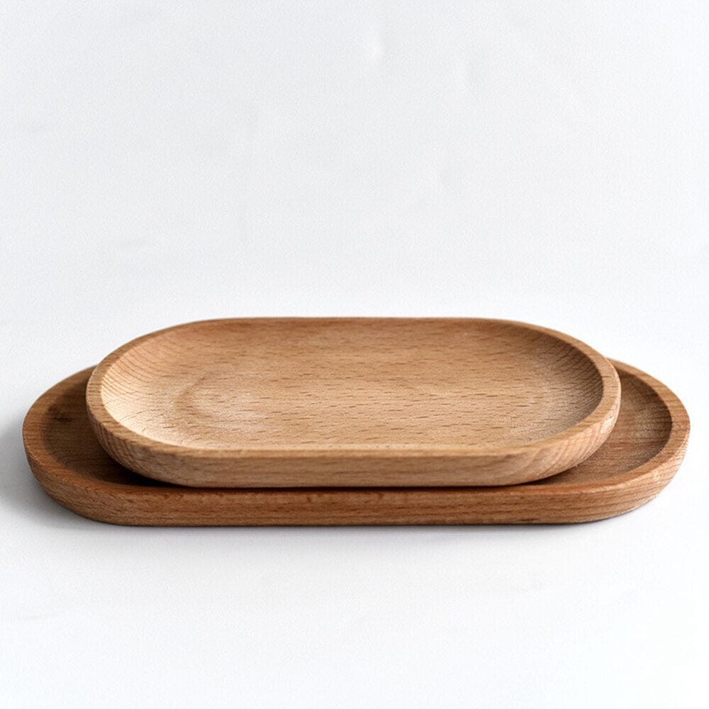 Tray Natural Oval Wood Tray | Natural Beech Wood Tray TipuHome