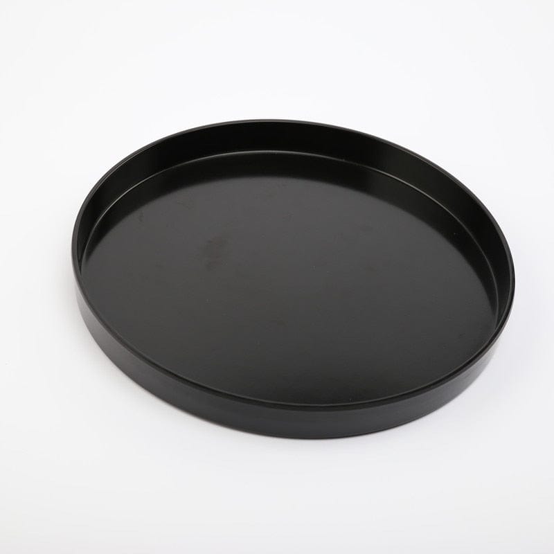 Tray Simple Round Tray | Modern White Tray | Smooth Black Tray TipuHome