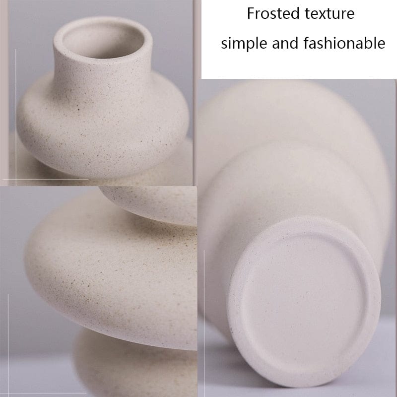 Vase Matte Vase | Ceramic Bubble Vase | Ceramic Pitcher TipuHome