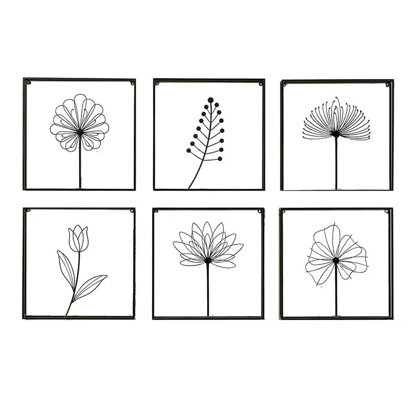 Wall Decor Elegant Floral Metal Wall Art | Room Décor Metal Wall Art TipuHome