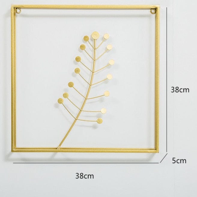 Wall Decor gold-A Elegant Floral Metal Wall Art | Room Décor Metal Wall Art TipuHome